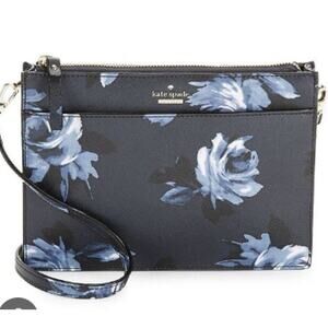 Kate Spade Black Floral Cameron Street Crossbody Bag